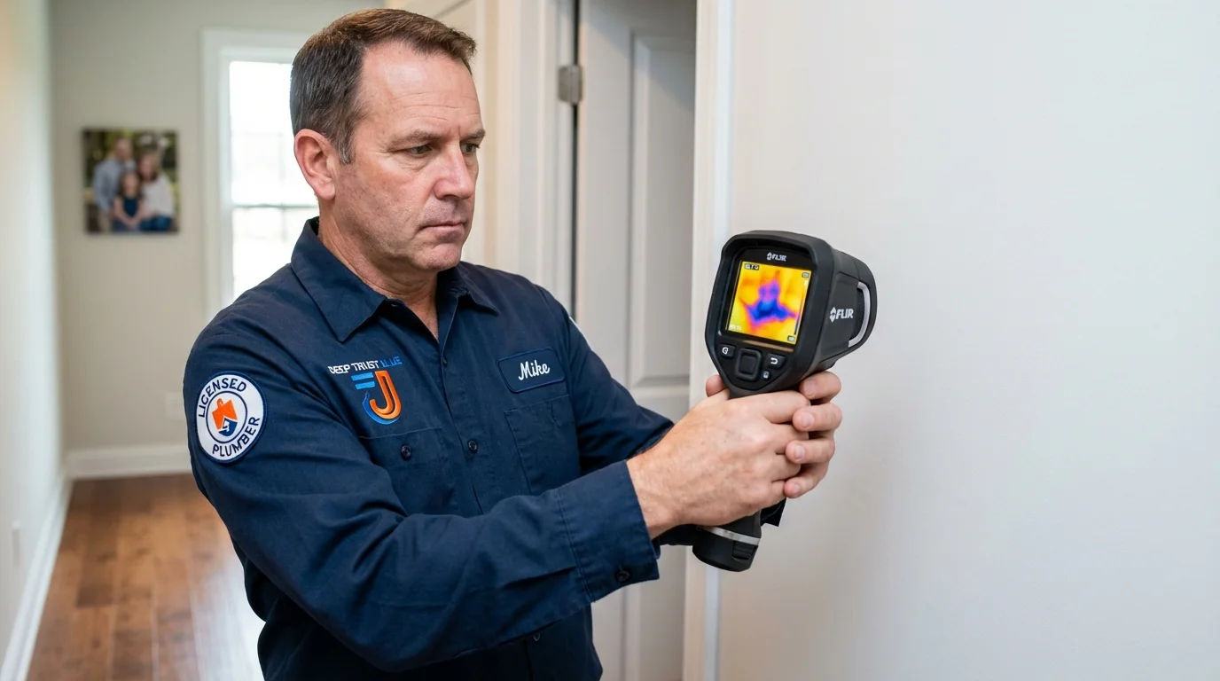 Thermal imaging leak detection by Johns Plumbing LLC in Uniondale